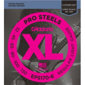 Cadenas DAddario XL ProSteels Bass 6-String 30-130