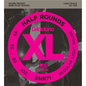 Cuerdas DAddario XL Half Rounds Bass 45-100