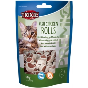 Comida para gatos Trixie Premio Fish/Chicken Rolls 0,05 kg