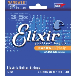 Cadenas Elixir Electric 7-String Nanoweb Light 10-56