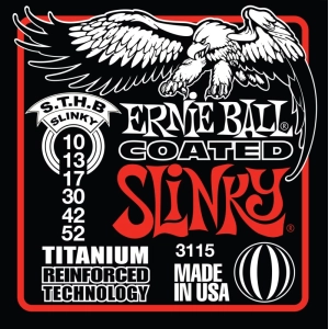 Cadenas Ernie Ball Slinky RPS Coated Titanium 10-52