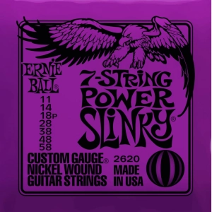 Cadenas Ernie Ball Slinky Nickel Wound 7-String 11-58