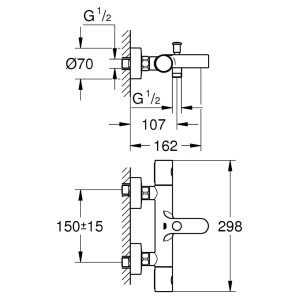 Grohe Grohtherm 1000 Cosmopolitan M 34215002