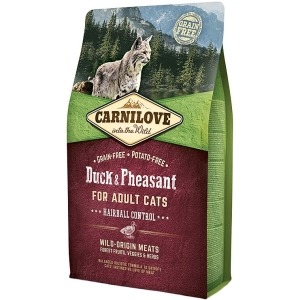 Comida para gatos Carnilove Adult Hairball Control with Duck/Pheasant 0,4 kg