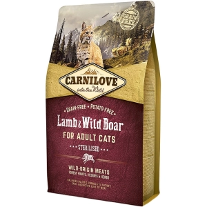 Comida para gatos Carnilove Adult Sterilised with Lamb/Wild Boar 0,4 kg