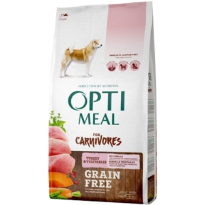 Comida para perros Optimeal Adult GF Turkey/Vegetable 10 kg