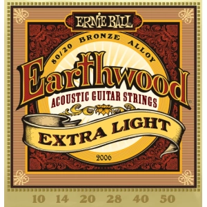 Cadenas Ernie Ball Earthwood 80/20 Bronze 10-50