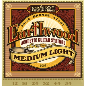 Cadenas Ernie Ball Earthwood 80/20 Bronze 12-54