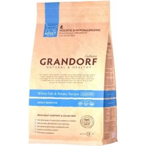 Comida para gatos Grandorf Adult Sensitive White Fish/Potato 0,4 kg