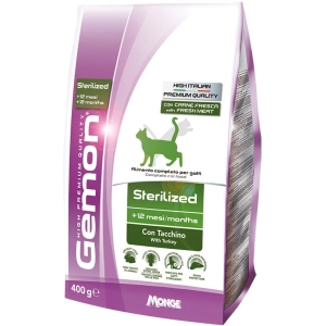 Comida para gatos Gemon Adult Sterilized with Turkey 0,4 kg