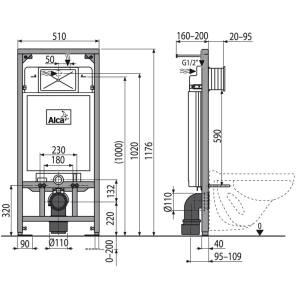 Alca Plast A101/1200 Sadromodul