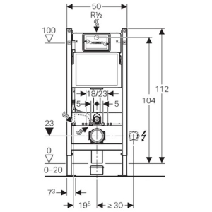 Instalación para inodoro Geberit Duofix 111.370.00.5