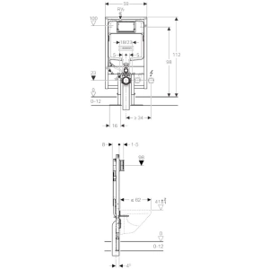 Instalación para inodoro Geberit Duofix 111.726.00.1