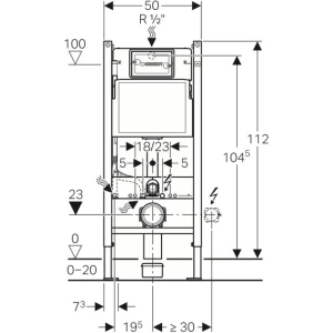 Instalación para inodoro Geberit Duofix Delta 458.126.00.1