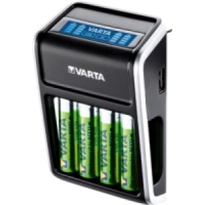 Cargador de batería Varta LCD Plug Charger + 4xAA 2100 mAh