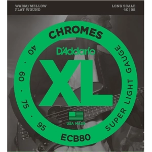 Cadenas DAddario XL Chromes Bass Flat Wound 40-95