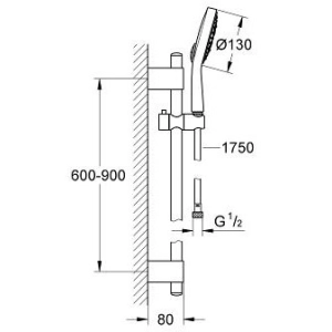 Grohe Power&Soul Cosmopolitan 130 27734000