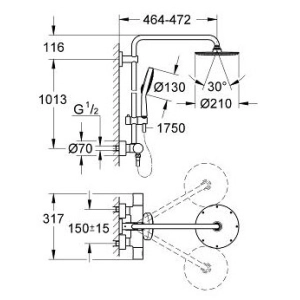 Grohe Rainshower System 210 27967000