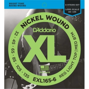 Cadenas DAddario XL Nickel Wound Bass 6-String 32-135