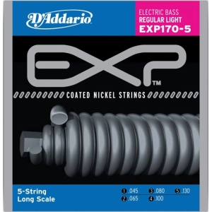 Cadenas DAddario EXP Coated Nickel Wound Bass 45-130