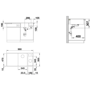 Blanco Axia III 6S-F 522166