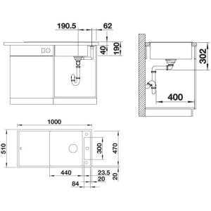 Blanco Axia III XL 6S 522179