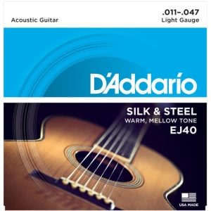 Cadenas DAddario Folk Silk and Steel 11-47