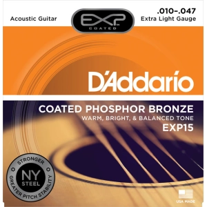 Cadenas DAddario EXP Coated Phosphor Bronze 10-47