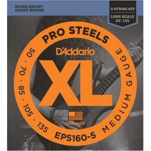 Cadenas DAddario XL ProSteels Bass 5-String 50-135