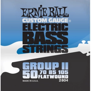 Cadenas Ernie Ball Flatwound Group II Bass 50-105