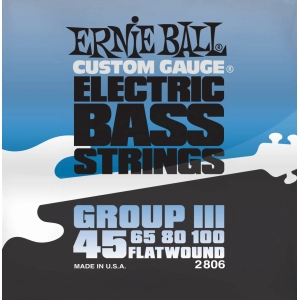 Cadenas Ernie Ball Flatwound Group III Bass 45-100