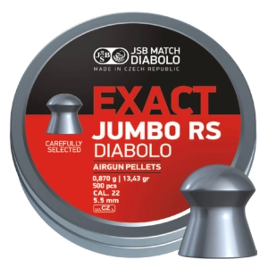 Balas y cartuchos JSB Diabolo Exact Jumbo RS 5,52 mm 0,87 g 500 pcs