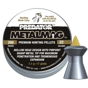 Balas y cartuchos JSB Predator Metalmag 5.5 mm 1.1 g 200 pcs