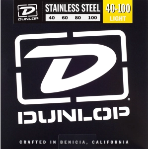 Cadenas Dunlop Stainless Steel Bass Light 40-100