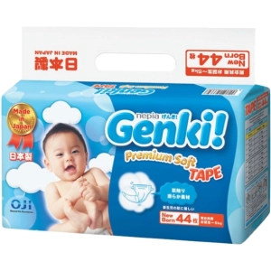 Pañales Genki Premium Soft Tape NB / 44 pcs