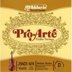 Cadenas DAddario Pro-Arte Single D Violin 4/4 Medium