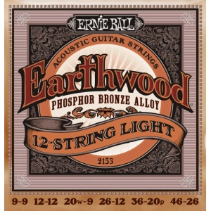 Cadenas Ernie Ball Earthwood Phosphor Bronze 12-String 9-46