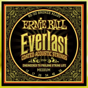 Cuerdas Ernie Ball Everlast Coated 80/20 Bronze 13-56