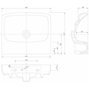 Lavabo Kolo Nova Pro 65 M31166