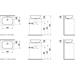 Lavabo Laufen Ino 812302