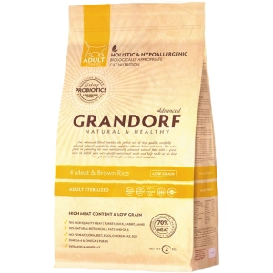 Comida para gatos Grandorf Adult Sterilised 4 Meat/Rice 0,4 kg