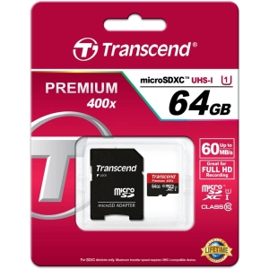 Transcend Premium 400x microSDXC UHS-I 64Gb