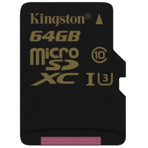 Tarjeta de memoria Kingston Gold microSDXC UHS-I U3 64Gb