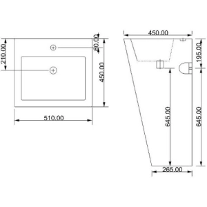 Lavabo Newarc Power 51