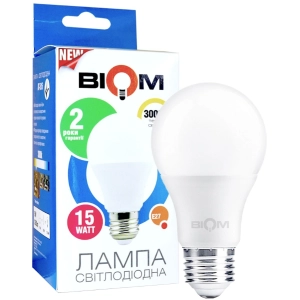 Bombilla Biom BT-515 A65 15W 3000K E27