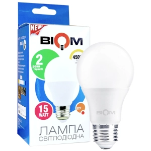 Bombilla Biom BT-516 A65 15W 4500K E27