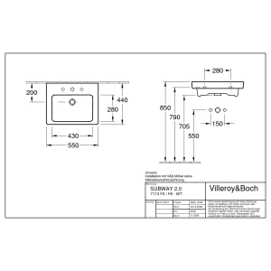 Villeroy & Boch Subway 2.0 7113F0