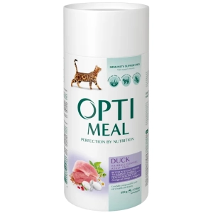 Comida para gatos Optimeal Adult Hairball with Duck 0,65 kg