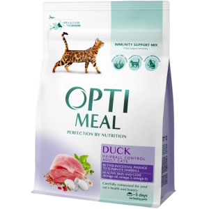 Comida para gatos Optimeal Adult Hairball with Duck 4 kg