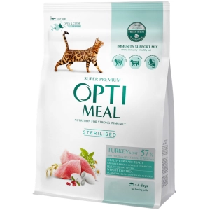 Comida para gatos Optimeal Adult Sterilised with Turkey 0,3 kg